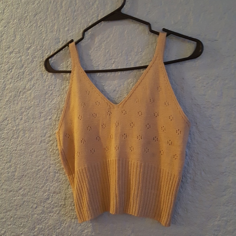 Colon Wear Knitted Crop Top